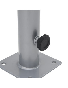 Base per Ombrellone per Palo da Ø38/48 mm Argento in Acciaio