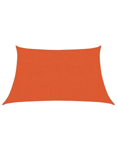 Vela Parasole 160 g/m² Trapezio Arancione 3/4x2 m in HDPE 2