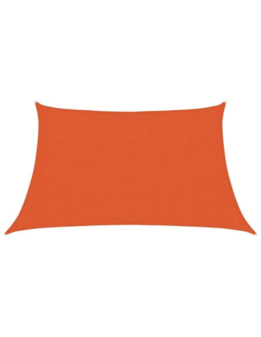 Vela Parasole 160 g/m² Trapezio Arancione 3/4x2 m in HDPE