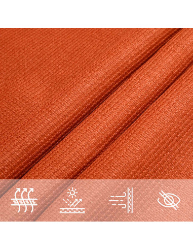 Vela Parasole 160 g/m² Triangolare 4,5x4,5x4,5 m in HDPE