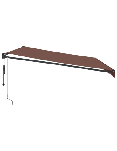 Tenda da Sole Retrattile Automatica Marrone 500x300 cm