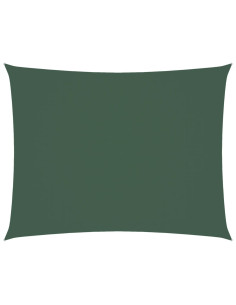 Parasole a Vela Oxford Rettangolare 3x4,5 m Verde Scuro 2