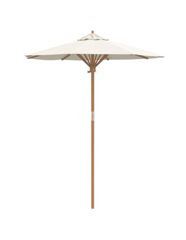 Ombrello da giardino Bianco Crema Ø 270 x 260 cm Bambù