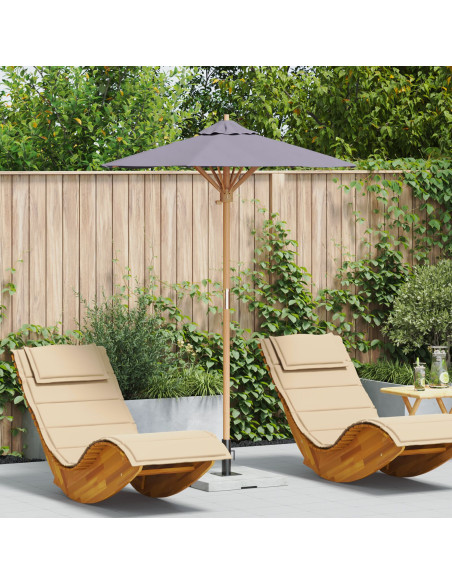 Parasol da Giardino  Grigio Scuro 150x210 cm in Bamboo