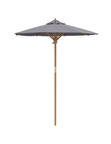 Ombrello da giardino Grigio scuro Ø 270 x 260 cm Bambù