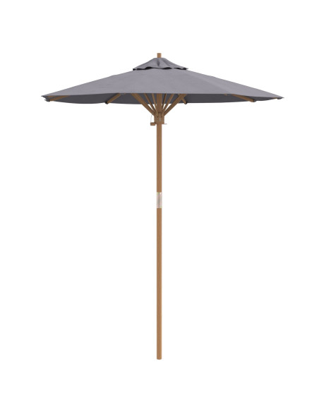 Ombrello da giardino Grigio scuro Ø 270 x 260 cm Bambù