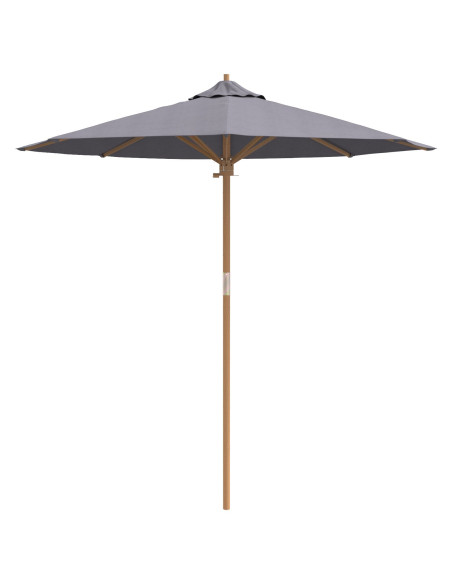 Parasol da giardino  Grigio Scuro 217x230 cm in Bambù