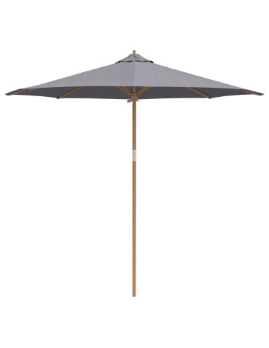 Ombrello da giardino Grigio scuro Ø 270 x 260 cm Bambù