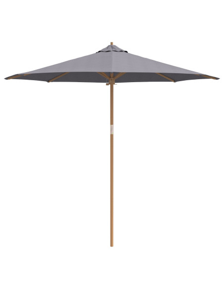 Ombrellone da Giardino Grigio Scuro 270x260 cm in Bambù