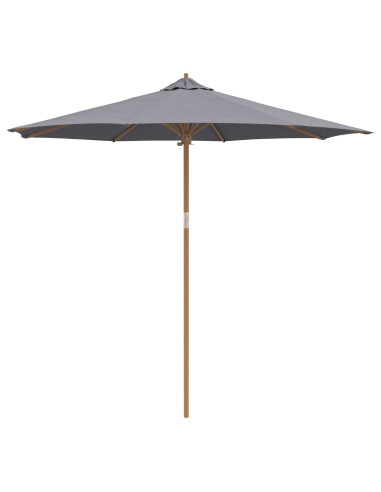 Ombrello da giardino Grigio scuro Ø 270 x 260 cm Bambù