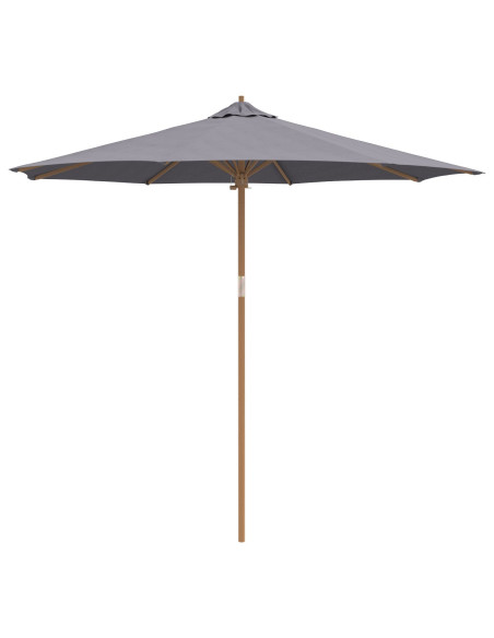 Ombrello da giardino Grigio scuro Ø 270 x 260 cm Bambù