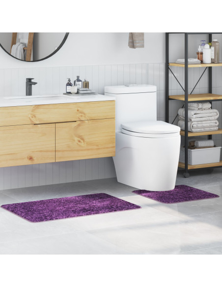 Set di tappetini antiscivolo per il bagno 2 pcs Viola PP