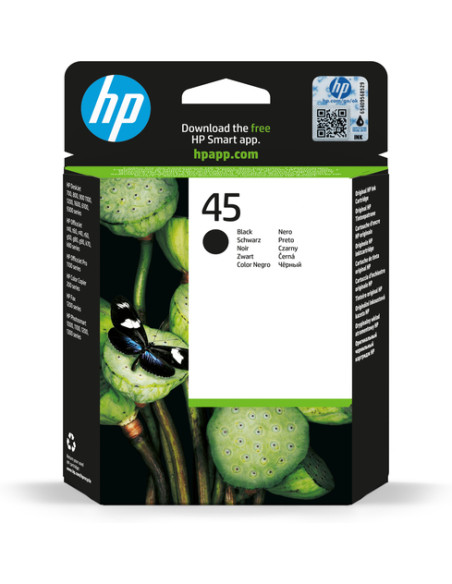 HP Cartuccia originale inchiostro nero 45 grande