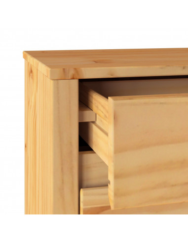 Comò ""DRAMMEN"" 111x43x73,5 cm Legno Massello di Pino