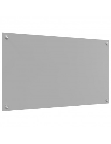 Cucina Backsplash Grigio chiaro 90x50x0.6 cm Vetro temperato