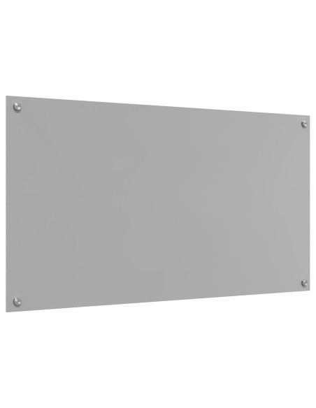 Schienale Cucina Grigio Chiaro 110x60x0,6 cm Vetro Temperato di