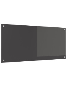 Rivestimento da Cucina Grigio scuro 110 x 50 cm vetro temperato