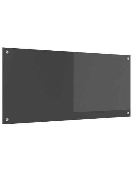 Rivestimento da Cucina Grigio scuro 110 x 50 cm vetro temperato