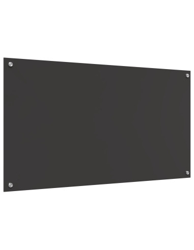 Rivestimento da Cucina Grigio scuro 110 x 60 cm vetro temperato