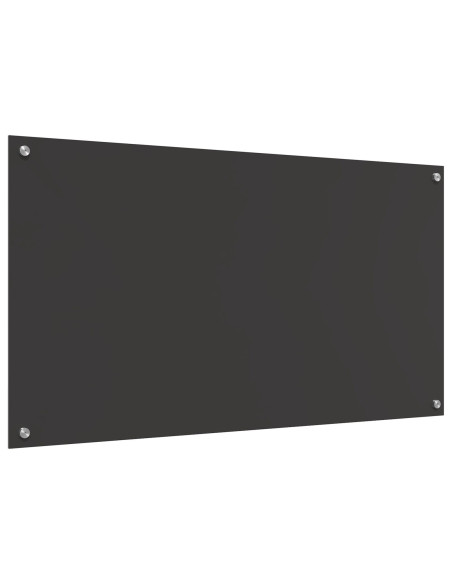 Schienale da cucina  grigio scuro 110x60x0,6 cm in vetro temperato
