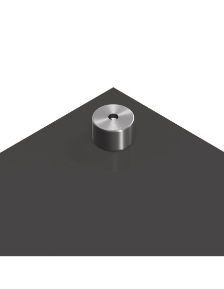 Schienale da cucina Grigio scuro 120 x 60 cm vetro temperato