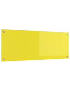 Rivestimento da Cucina Giallo 110 x 40 cm vetro temperato