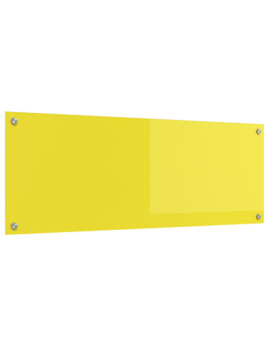 Rivestimento da Cucina Giallo 110 x 40 cm vetro temperato