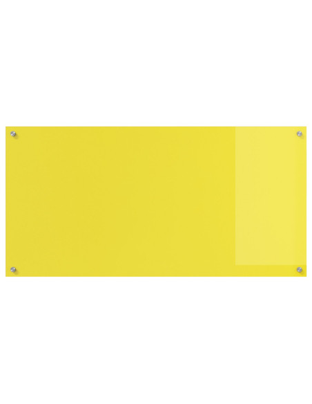 Schienale da Cucina  Giallo 120x60x0,6 cm in Vetro Temperato