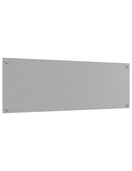 Schienale Cucina Grigio Chiaro 120x40x0,6 cm Vetro Temperato