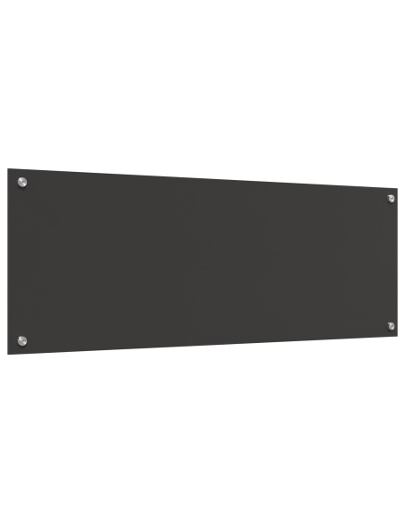 Schienale da cucina  Grigio scuro 110x40x0,6 cm in vetro temperato