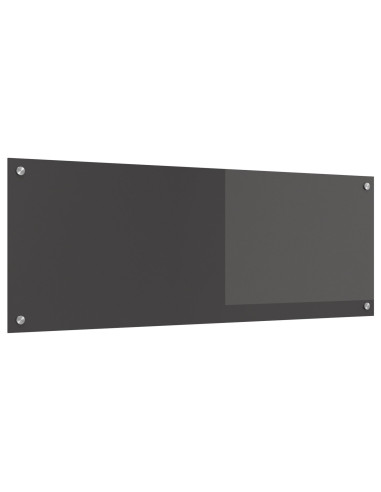 Rivestimento da Cucina Grigio scuro 110 x 40 cm vetro temperato