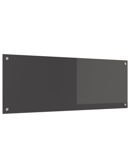 Rivestimento da Cucina Grigio scuro 110 x 40 cm vetro temperato