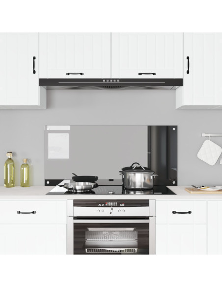Rivestimento da Cucina Grigio scuro 110 x 50 cm vetro temperato