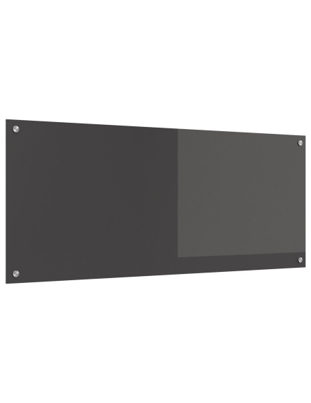Schienale da Cucina Grigio Scuro 120x50x0,6 cm in Vetro Temperato -