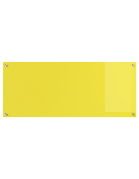 Schienale Cucina Giallo 120x50x0,6 cm in Vetro Temperato