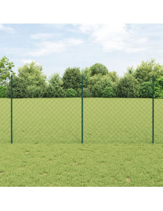 Recinzione con Posto Verde 1,2 x 25 m Acciaio e PVC