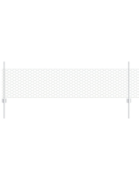 Set di Recinzione da Giardino  Set di 2 Acciaio zincato 25 x 0,5 m