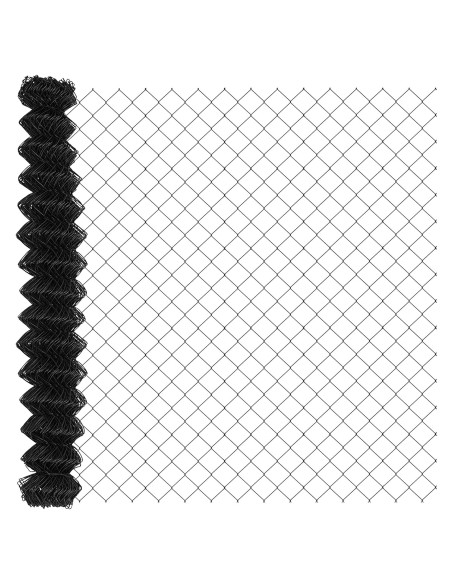 Recinzione con Posto Grigio 1,6 x 10 m Acciaio e PVC