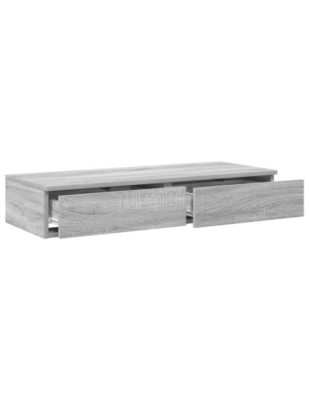 Cassetti per letto  Grigio Sonoma 80x36,5x16,5 cm Legno ingegnerizzato