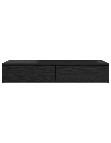 Cassetti per letto con cassetto Rovere Nero 90 x 36,5 x 16,5 cm