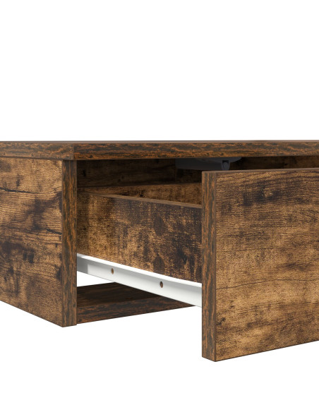 Cassetti per letto  in quercia affumicata 75x36,5x16,5 cm in legno ingegnerizzato