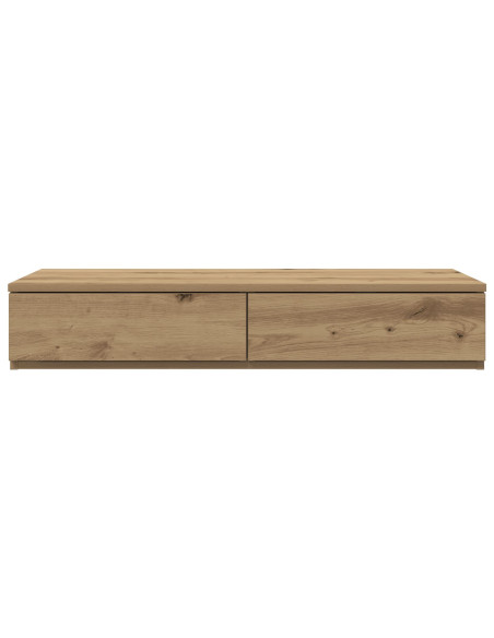 Cassetti per Letto in Rovere Artigianale 75x36,5x16,5 cm in Legno Ingegnerizzato