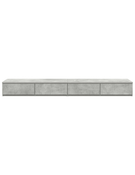 Comodini Grigio cemento Legno ingegnerizzato 160 x 36.5 x 16.5 cm