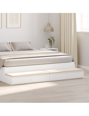 Cassetti per letto con cassetto Bianco 180 x 36,5 x 16,5 cm