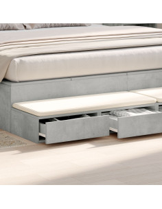 Cassetti per letto Grigio cemento 180 x 36,5 x 16,5 cm