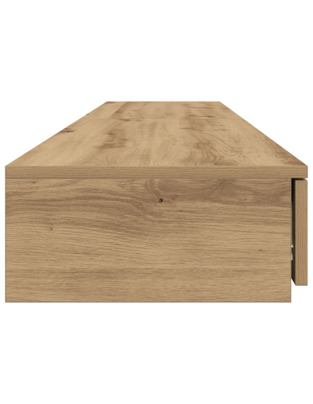 Cassetti per letto  Rovere artigianale 180x36,5x16,5 cm in legno ingegnerizzato