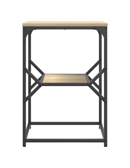 Tavolo laterale  in rovere Sonoma 41x40x60 cm in legno stratificato