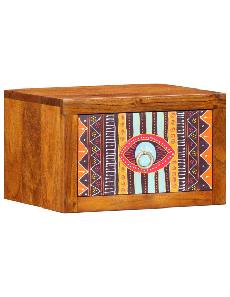Cabinetti da notte  2 pz 35x30x22 cm in legno massello di acacia