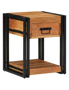 Armadio da Notte con cassetto 2 pcs Marrone 40 x 40 x 50 cm