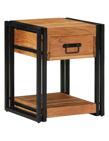 Armadio da Notte con cassetto 2 pcs Marrone 40 x 40 x 50 cm